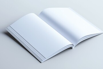 Poster - A book is open to a blank page