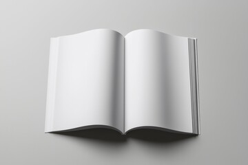 Sticker - A book is open to a blank page