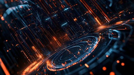 Abstract technology big data background concept.