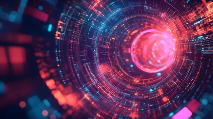 Abstract technology big data background concept.