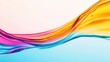 © Wed - Colorful liquid wave in pink, orange, and blue gradient