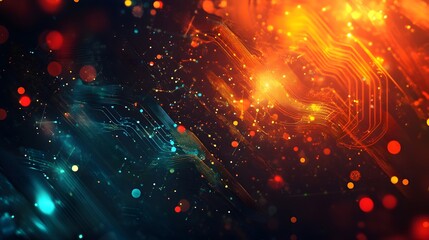 Abstract technology big data background concept.