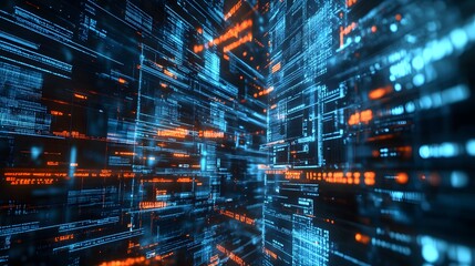 Abstract technology big data background concept.