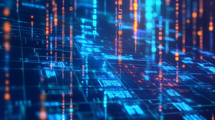 Abstract technology big data background concept.