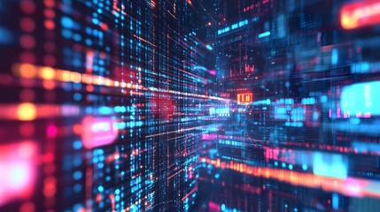Abstract technology big data background concept.