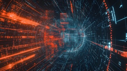 Abstract technology big data background concept.