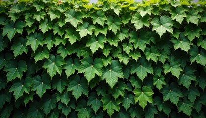 Poster -  Vibrant green leaves in a lush garden