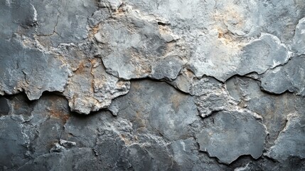 Aufkleber - The wall displays a rugged texture with significant cracks and peeling sections, exposing the rough concrete behind. Its aged appearance adds to the character of this urban environment.