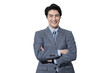 © kapinon - 腕を組むをする若いビジネスマン　合成などに使いやすい背景透明png