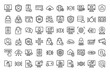 © Rhendy - Cyber security line icons set. Vector line icons.