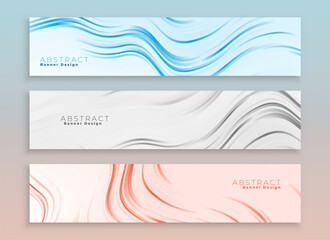 Wall Mural - collection of wide web footer layout in soft color