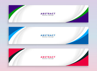 Wall Mural - pack of three modern web business slider layout for corporate promotion