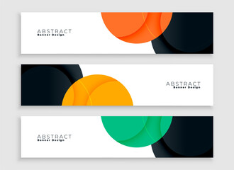 Wall Mural - set of modern web business banner template for promotion or presentation