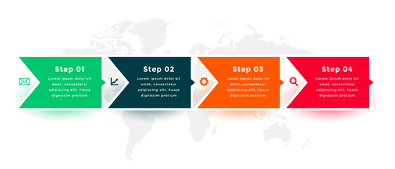 Wall Mural - modern infographic timeline digital brochure for business success