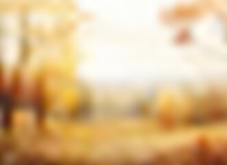 Wall Mural - Abstract backdrop with autumn forest