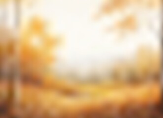 Wall Mural - Abstract backdrop with autumn forest
