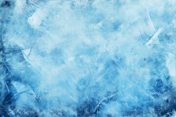 Wall Mural - light blue ice surface background with interesting cracks and copy space for wallpaper and backdrop 
