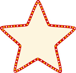 Wall Mural - red star badge