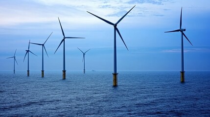 China's immense wind power capacity showcased with turbines spanning across coastal areas and remote plains, creating a visual symbol of the nation's energy growth.