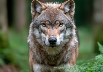 Captivating wolf in the forest