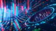 © NurSya - Futuristic digital stock market data visualization