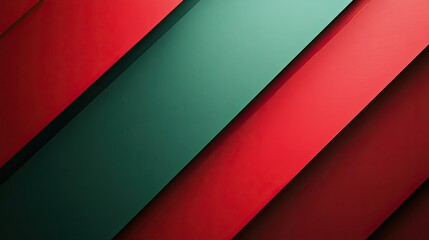 A bold, abstract background in red and green with soft light and shadow effects, presenting a modern minimalist design perfect for contemporary visuals.