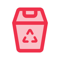 Wall Mural - recycle bin outline fill icon