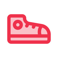 Sticker - shoes outline fill icon