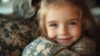 © Dhriti - Adorable little girl reuniting with her military dad, Generative AI