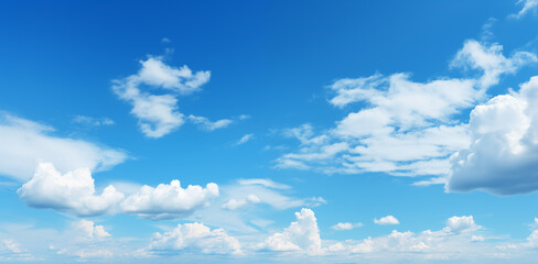 Wall Mural - blue sky with white cloud background. white cloud with blue sky background