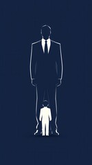 Poster - Businessman shadow.