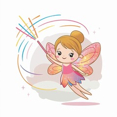 Canvas Print - fairy with wings