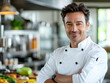 © GeertJan - Portrait of a Smiling Chef in Kitchen