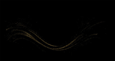 Wall Mural - abstract shiny gold glitter design element. for new year, merry christmas greeting card design