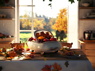 Poster - thanksgiving is coming soon. 3d rendering