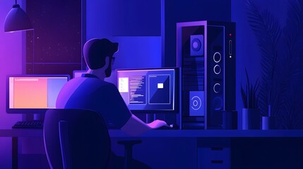 Update software application and hardware upgrade technology concept. 