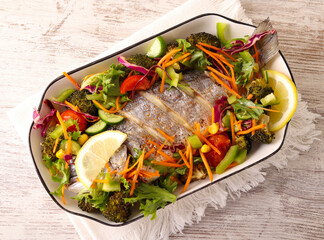 Baked gilt headed bream fish – dorade