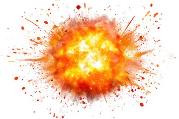 Wall Mural - stunning visualization of a supernova explosion isolated on a transparent background for use in scie