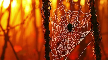 Webs . Real creepy spider webs on banner halloween, spider, web, spider s web, skittish, creepy, background, spider s web, scary . Real spider webs hanging together . Halloween background .