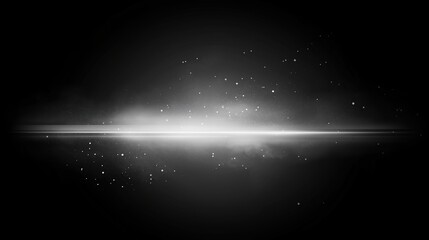 Poster - Grainy black and white background with vintage film texture, featuring dust, scratch effects, and subtle light leaks. The glowing elements add a retro, grunge feel, making it ideal for dark-themed des