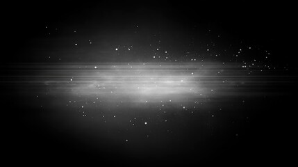 Poster - Grainy black and white background with vintage film texture, featuring dust, scratch effects, and subtle light leaks. The glowing elements add a retro, grunge feel, making it ideal for dark-themed des
