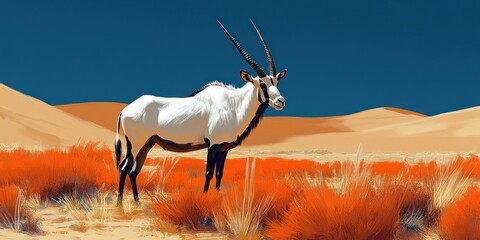 Oryx in the Desert