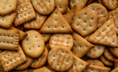 crackers macro photo, wallpaper or texture