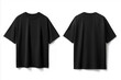© Reymart Creates - Black Oversize T-shirt Front and Back for Mockup