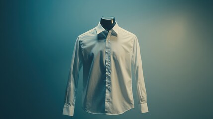 Button-Up Shirt on Invisible Mannequin