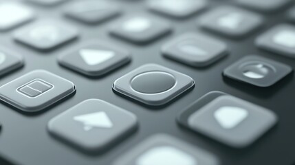 Abstract Graphic Design of a Futuristic Interface