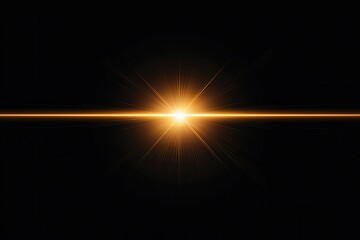 Wall Mural - lens flare and light overlay on black background.