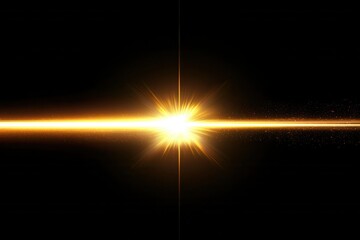 Wall Mural - lens flare and light overlay on black background.