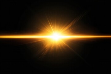 Wall Mural - lens flare and light overlay on black background.