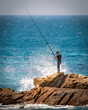 © Johannes - Fisherman on a Rock. Tanger, Morocco.